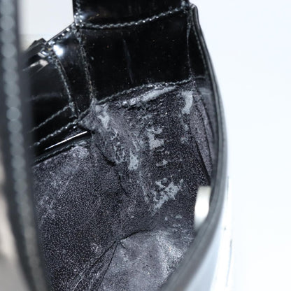 Gucci GUCCI Hand Bag Patent leather Black Silver 007 2046 0249 Authentic 172096