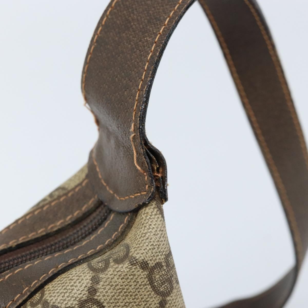 Gucci GUCCI Web Sherry Line GG Supreme Shoulder Bag PVC Beige Gold 010 378 Authentic 172377