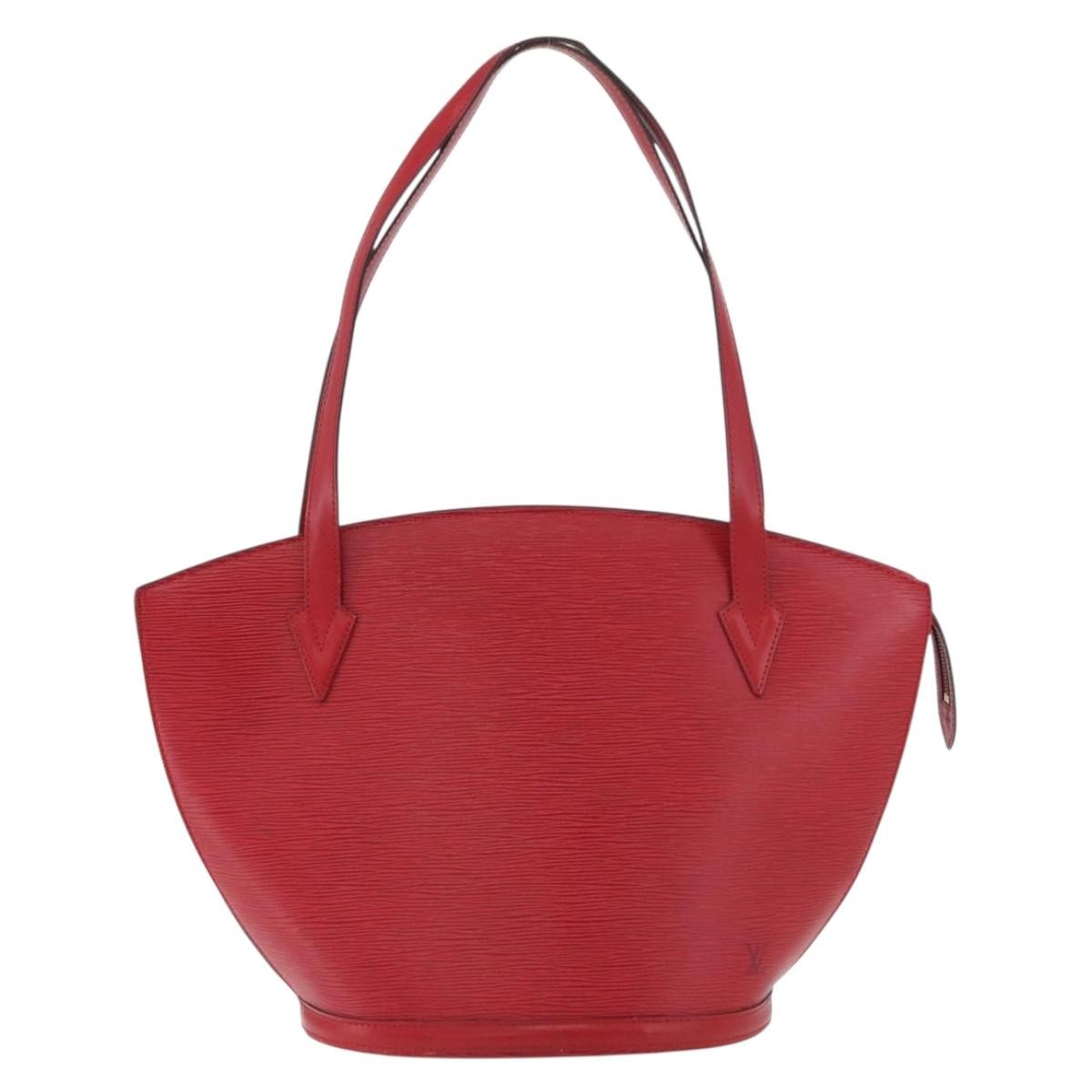Louis Vuitton LOUIS VUITTON Epi Saint Jacques Shopping Shoulder Bag Red M52277 LV Authentic 182290