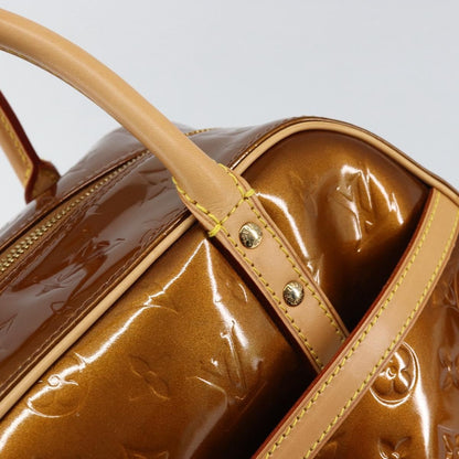 Louis Vuitton LOUIS VUITTON Monogram Vernis Tompkins Square Bag Bronze M91103 LV Authentic 153020