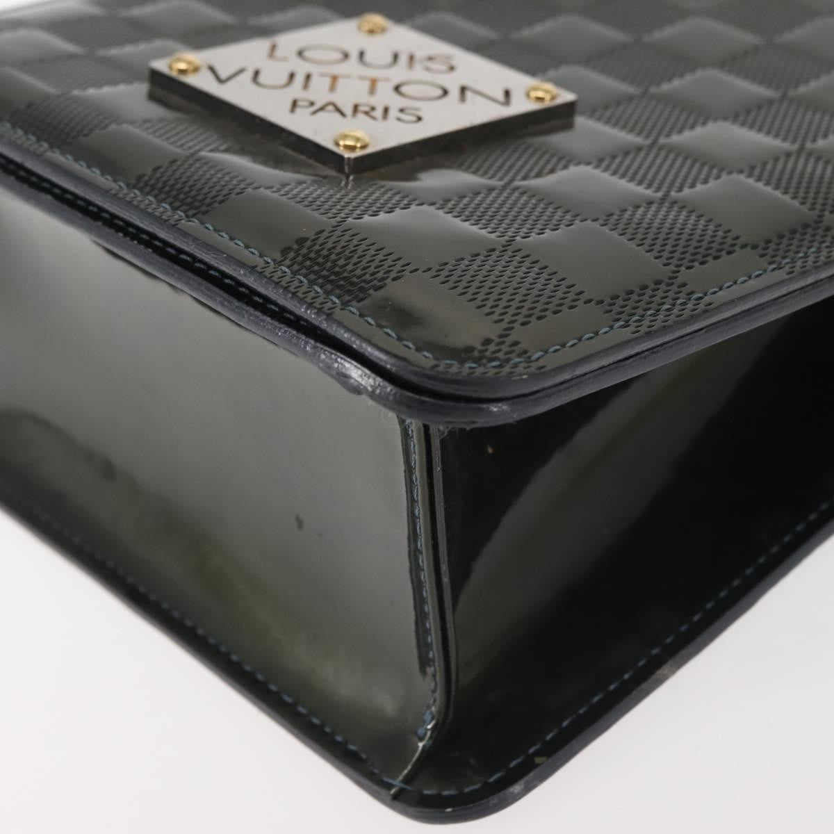 Louis Vuitton LOUIS VUITTON Damier Vernis Club Bag Green Petrol Blue M92128 LV Authentic BA5815
