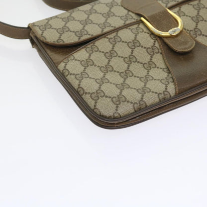 Gucci GUCCI GG Supreme Shoulder Bag PVC Leather Beige Authentic th4221