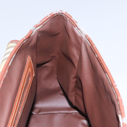 Burberrys Burberrys Nova Check Boston Bag PVC 2way Beige Authentic MX139