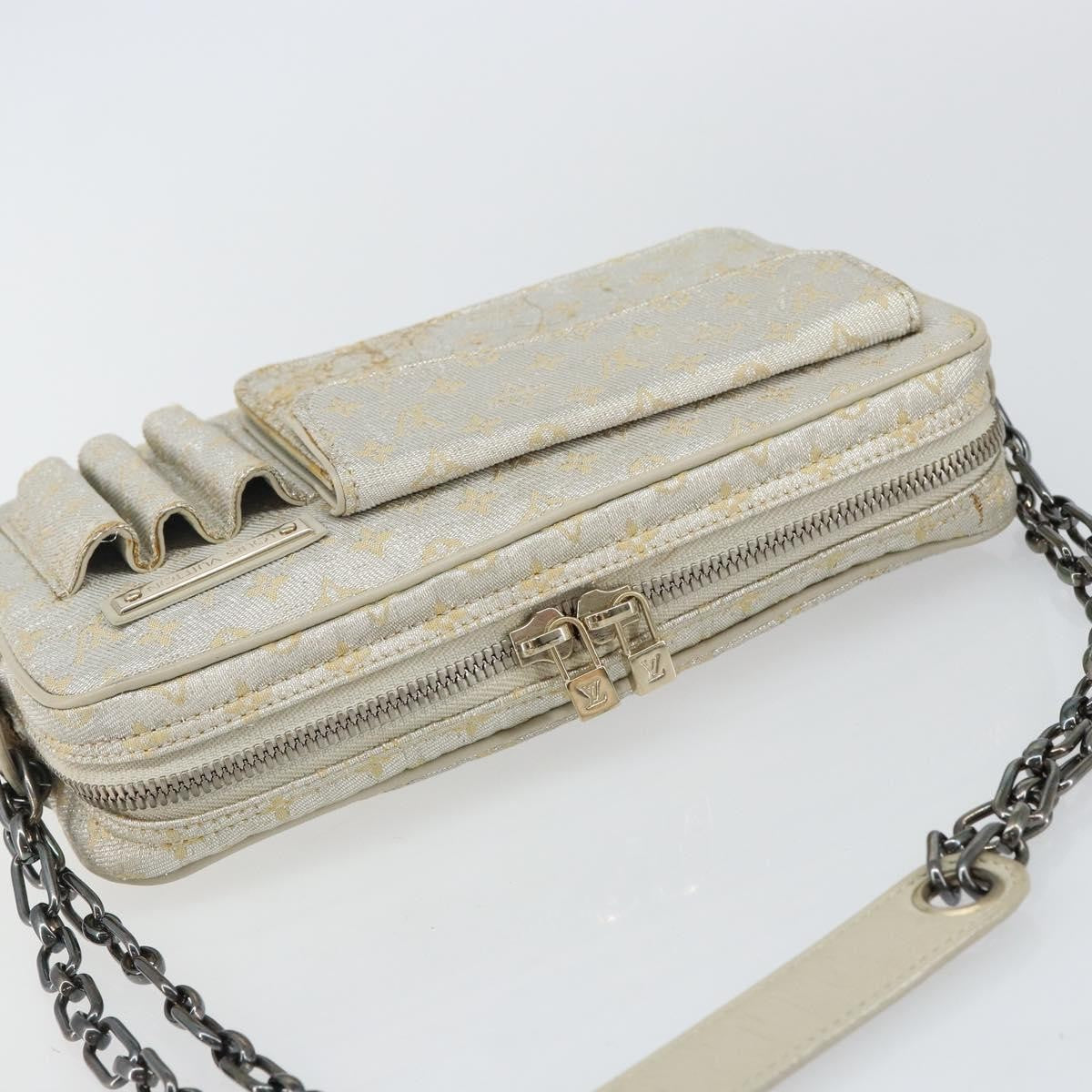 Louis Vuitton LOUIS VUITTON Monogram Shine McKenna Shoulder Bag Gold M92363 LV Authentic hk3048