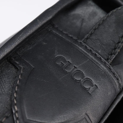 Gucci GUCCI GG Canvas Shoulder Bag Black Gold 001 261 0613 Authentic 144610