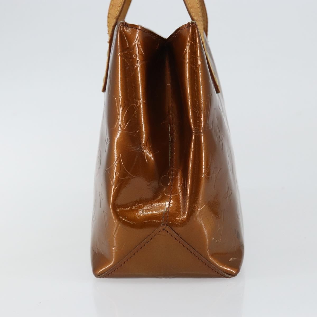 Louis Vuitton LOUIS VUITTON Monogram Vernis Reade PM Hand Bag Bronze M91146 LV Authentic BA6257