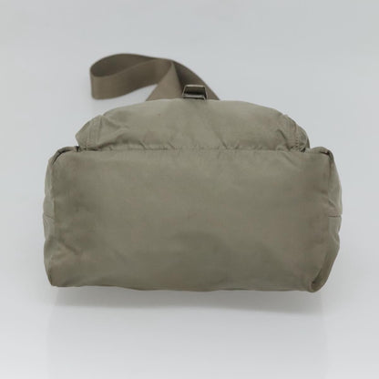 Prada PRADA Shoulder Bag Nylon Green Silver Authentic 121113