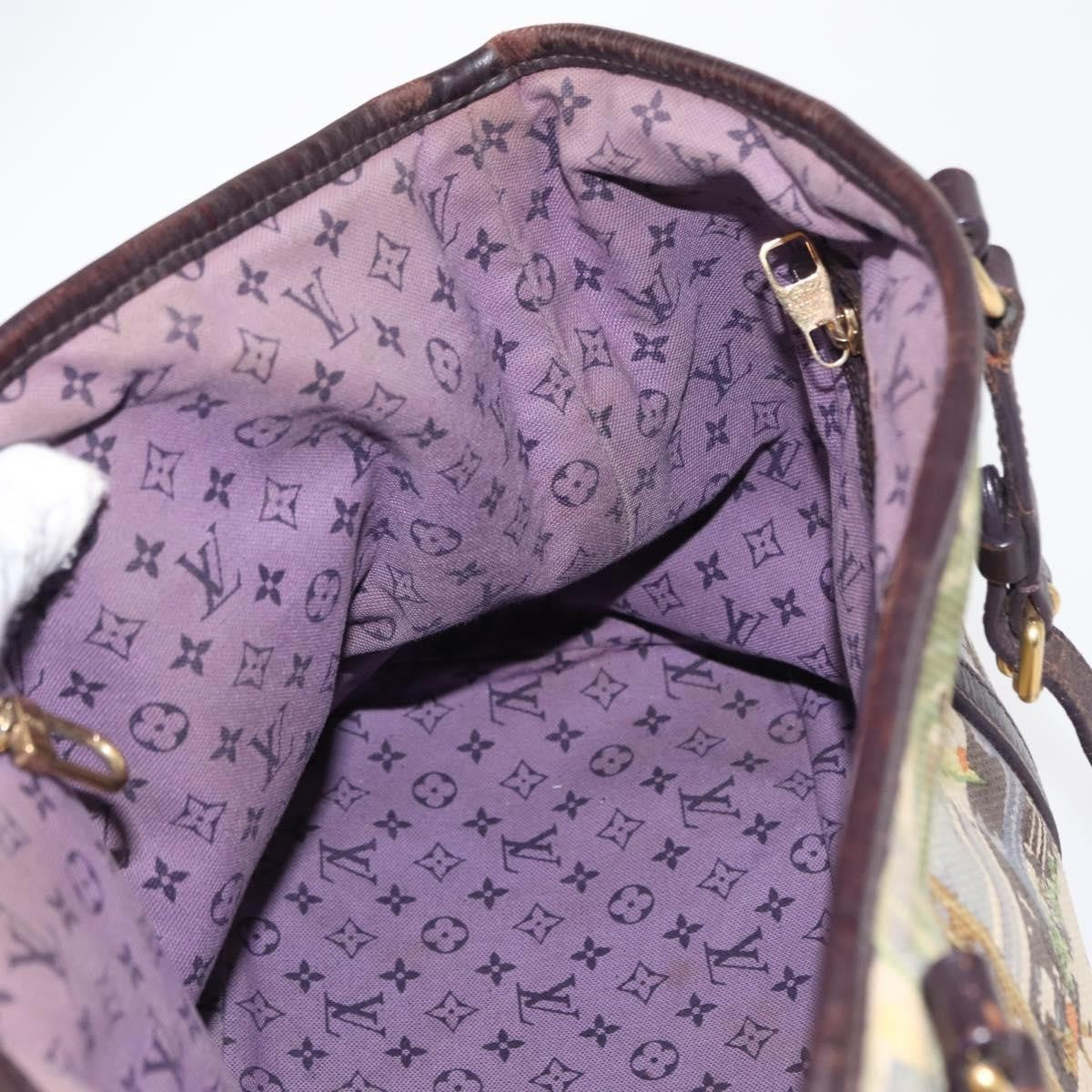 Louis Vuitton LOUIS VUITTON Eyeall Cabas PM Promenade Bag Canvas Purple M93771 LV Authentic 162827