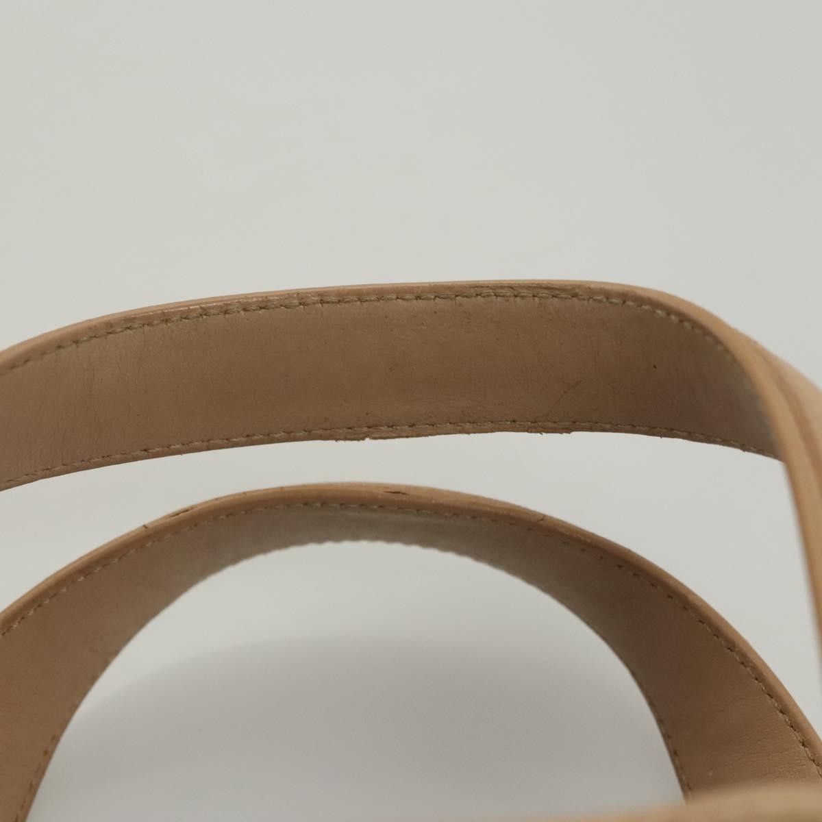 Dior Christian Dior Canage Hand Bag Nylon Beige Gold Authentic mr1376
