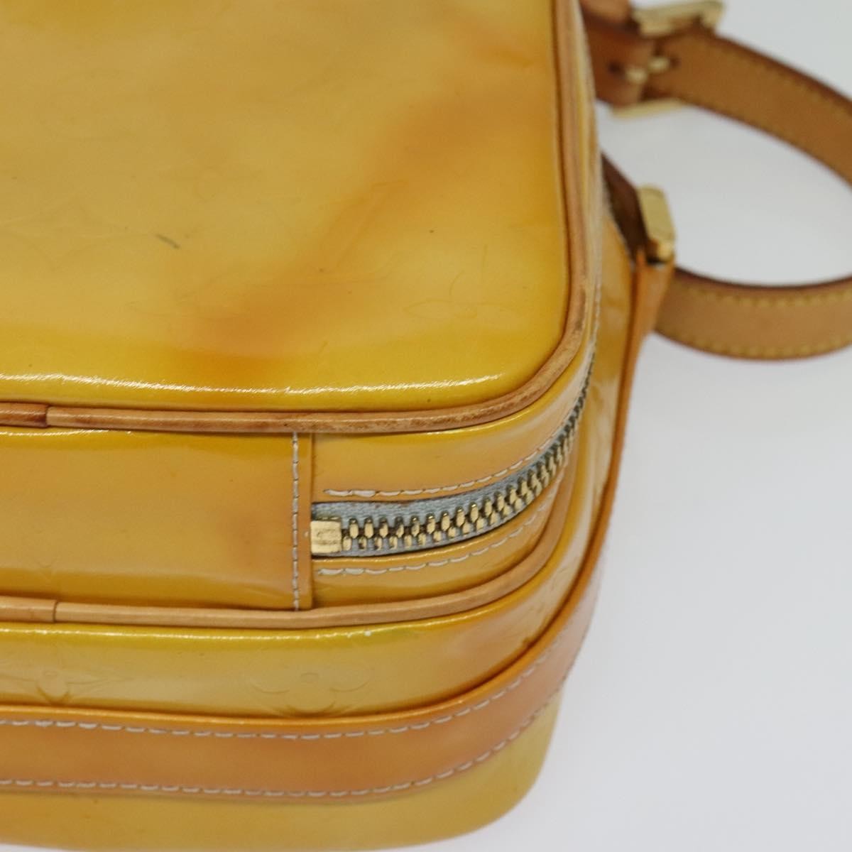 Louis Vuitton LOUIS VUITTON Monogram Vernis Wooster Shoulder Bag Gris M91036 LV Authentic 125716
