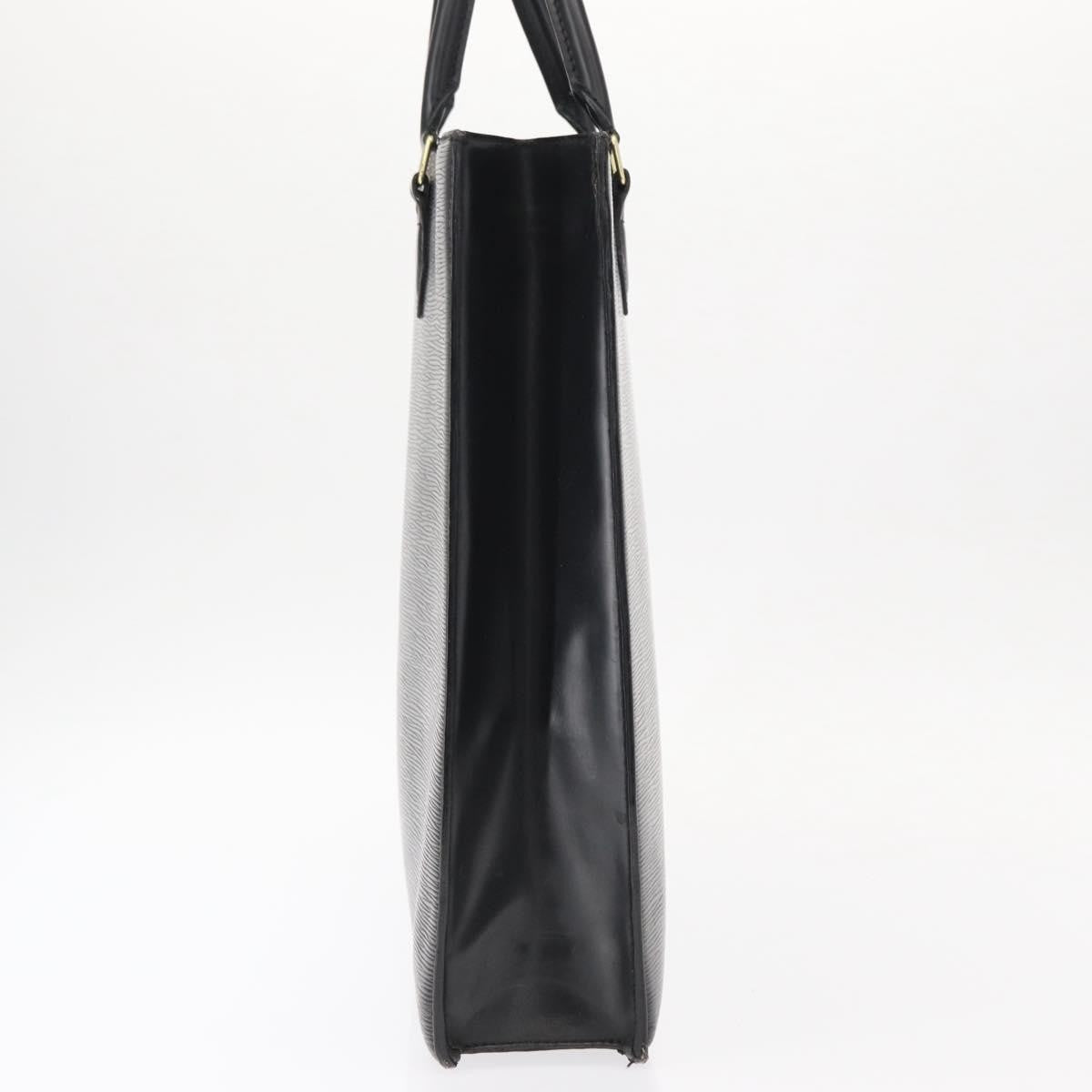Louis Vuitton LOUIS VUITTON Epi Sac Plat Hand Bag Black M59082 LV Authentic ka251