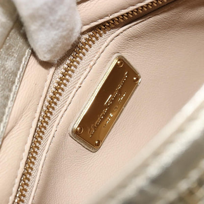 Salvatore Ferragamo Salvatore Ferragamo Sofia Gancini Hand Bag Leather 2way Gold Authentic 179912A