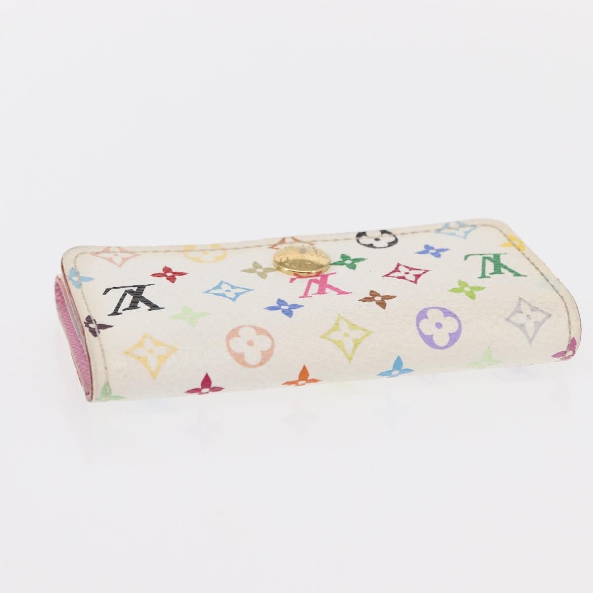 Louis Vuitton LOUIS VUITTON Monogram Multicolor Multicles 4 Key Case White M93731 Authentic 153417 Bag
