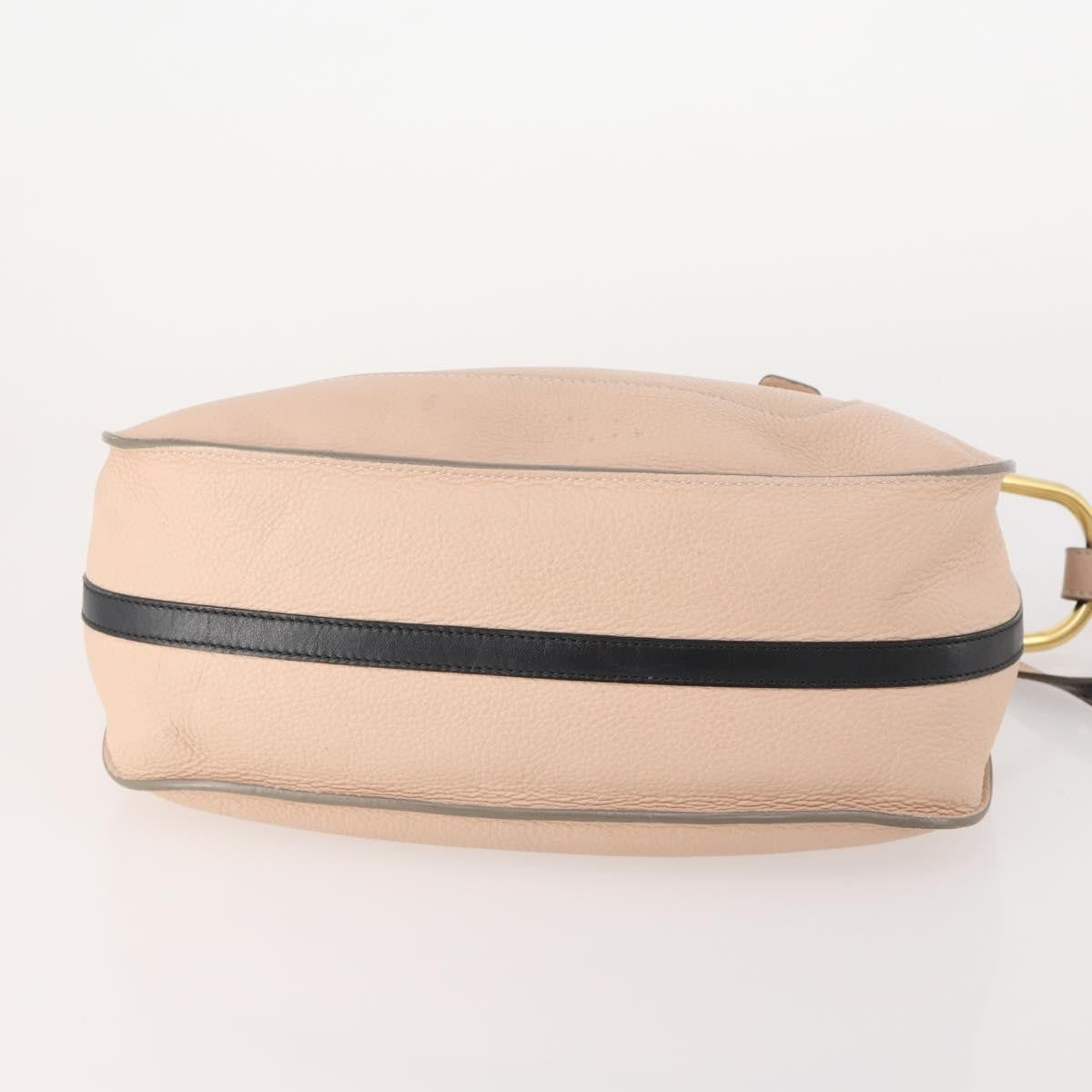 Chloé Chloé Chloe Hailey Hand Bag Leather 2way Pink Gold 02165665 Authentic YKZ911A