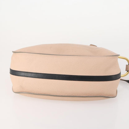 Chloé Chloé Chloe Hailey Hand Bag Leather 2way Pink Gold 02165665 Authentic YKZ911A