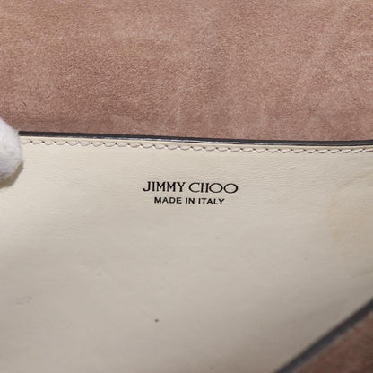 Jimmy Choo Jimmy Choo Shoulder Bag Leather White Gold Authentic BA12336