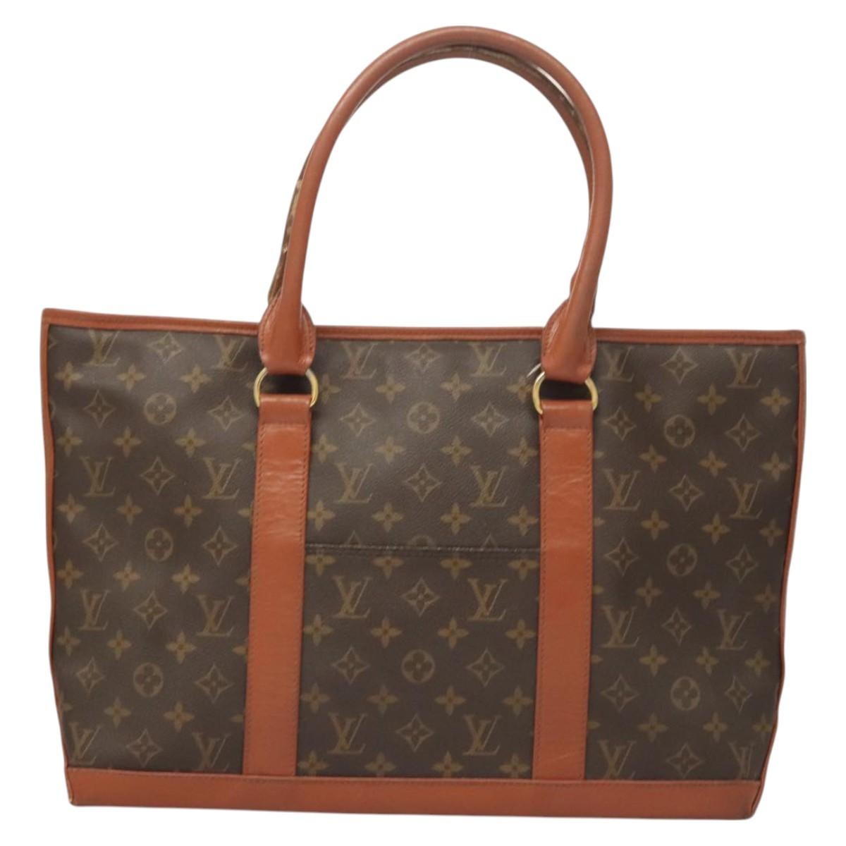 Louis Vuitton LOUIS VUITTON Monogram Sac Weekend PM Hand Bag M42425 LV Authentic BA2696