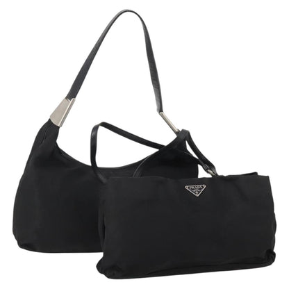 Prada PRADA Shoulder Bag Nylon 2 Set Black Authentic 181336