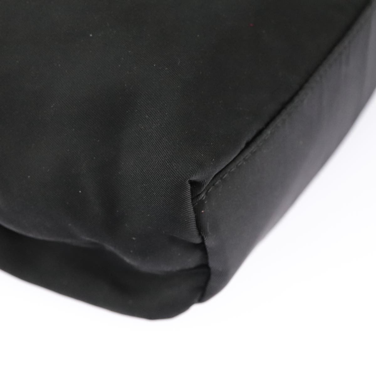 Dior Christian Dior Hand Bag Nylon Black Silver Authentic ar12776