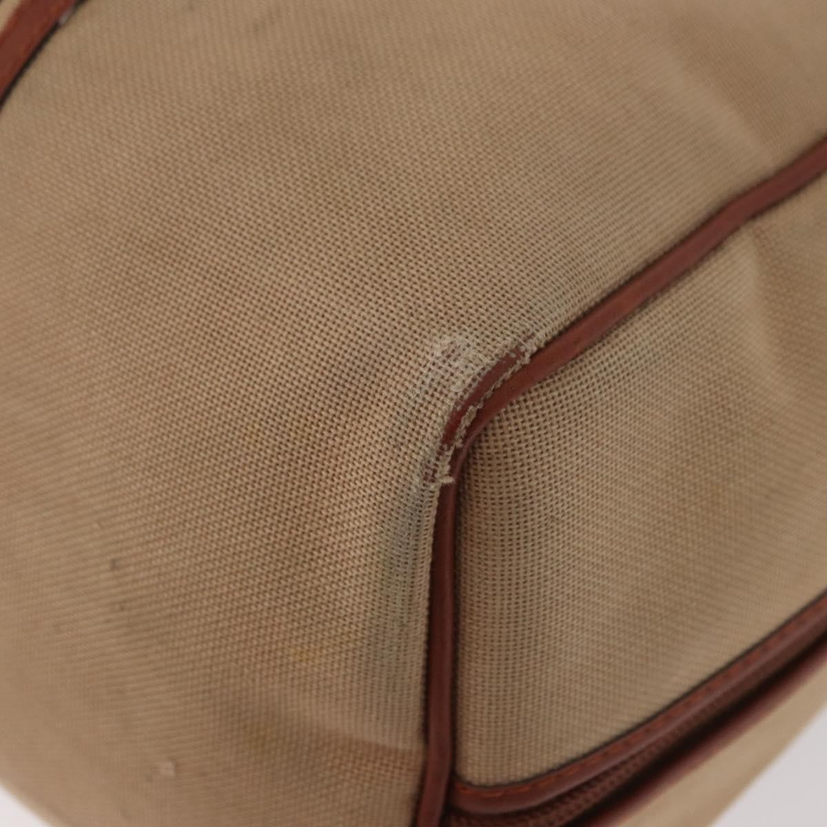 Saint Laurent SAINT LAURENT Boston Bag Canvas Brown Authentic BA12896