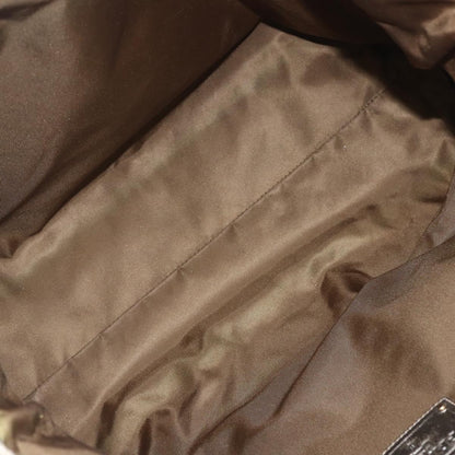 Prada PRADA Hand Bag Nylon Khaki Gold Authentic 159131