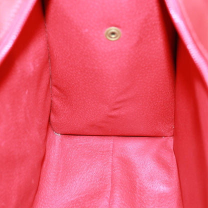 Celine CELINE Shoulder Bag Leather Red Authentic bs15049