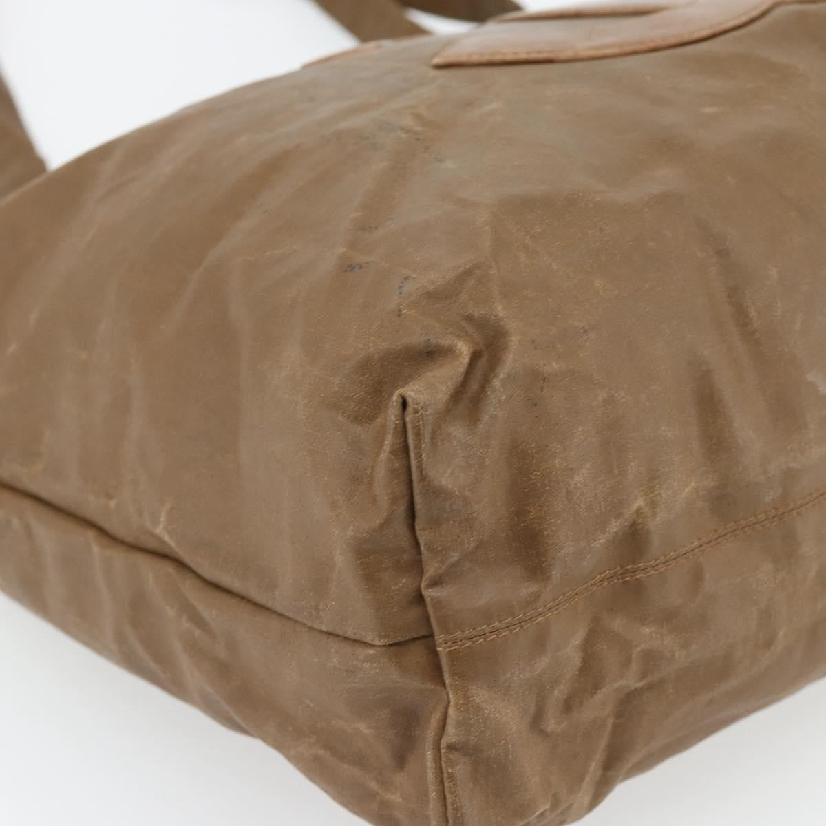 Chanel CHANEL Tote Bag Coated Canvas Brown CC Authentic bs35205