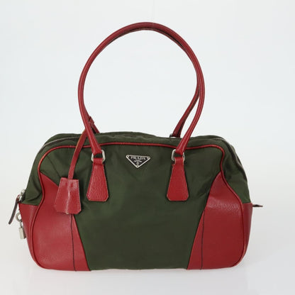 Prada PRADA Tote Bag Nylon 3 Set Black Khaki Authentic 151704