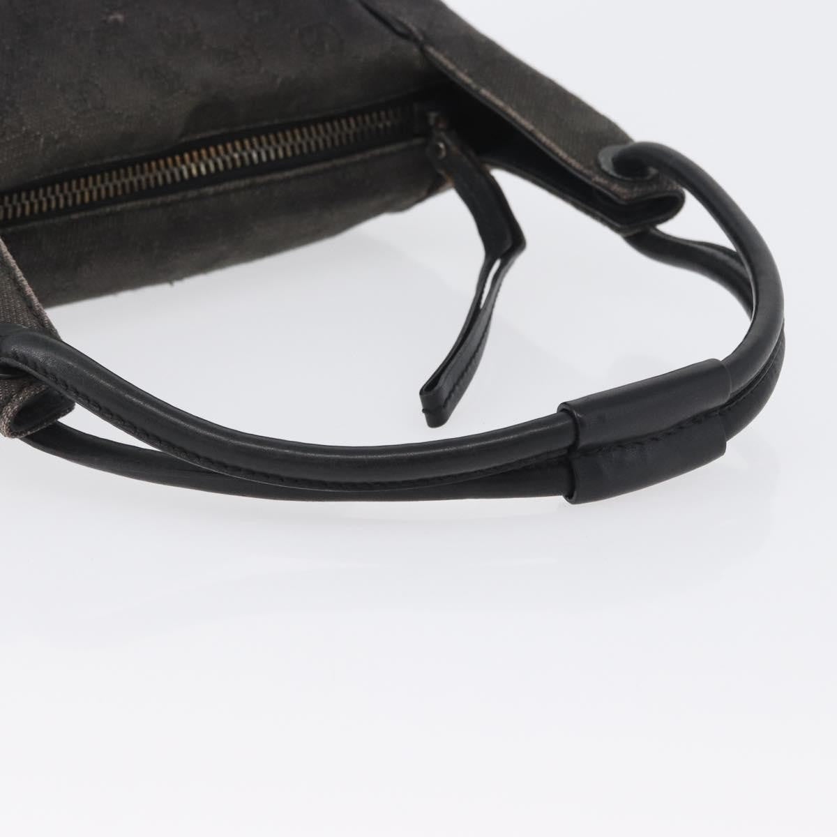 Gucci GUCCI GG Canvas Shoulder Bag Black 101333 Authentic 173490