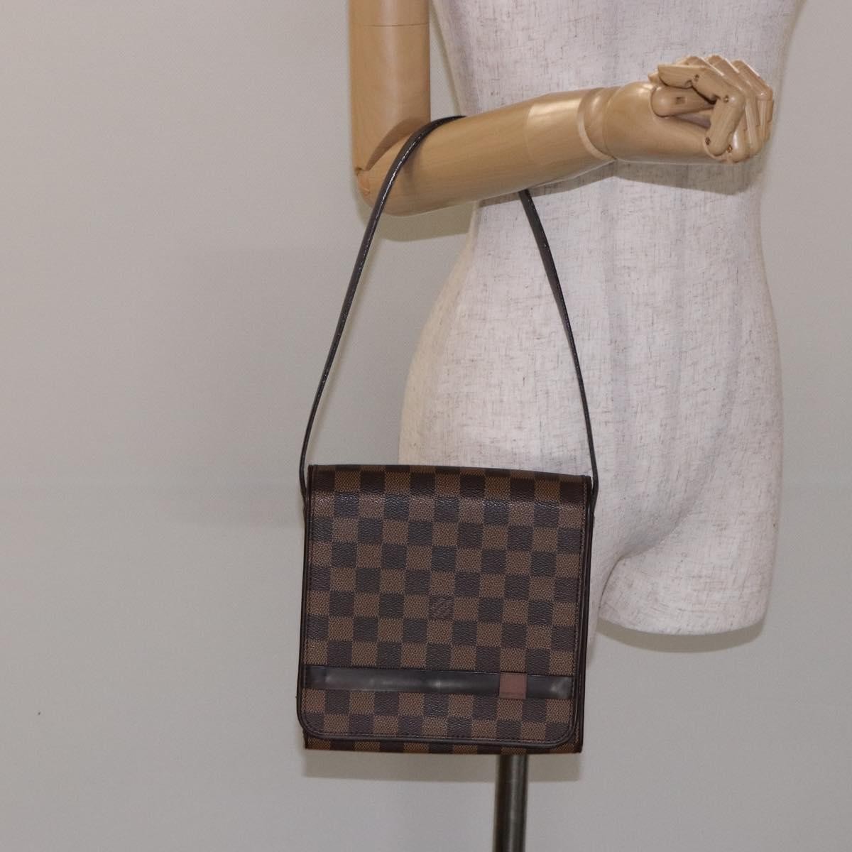 Louis Vuitton LOUIS VUITTON Damier Ebene Tribeca Mini Shoulder Bag N51162 LV Authentic 132175