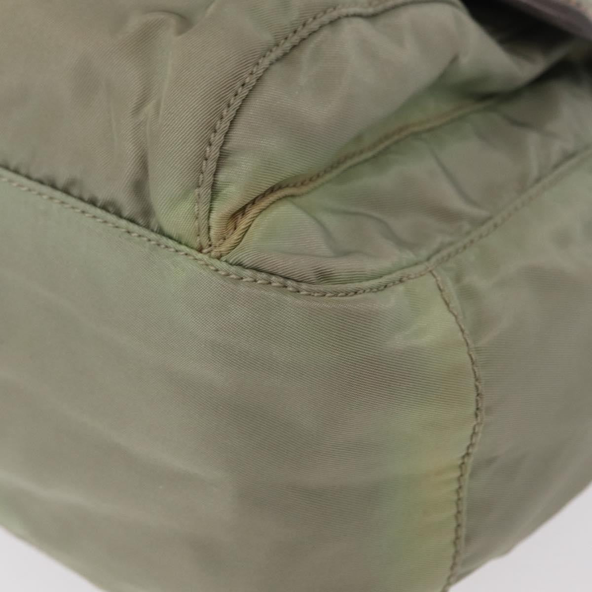 Prada PRADA Shoulder Bag Nylon Green Gold Authentic 155214