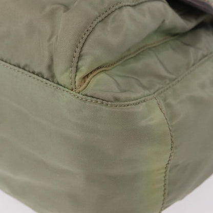 Prada PRADA Shoulder Bag Nylon Green Gold Authentic 155214