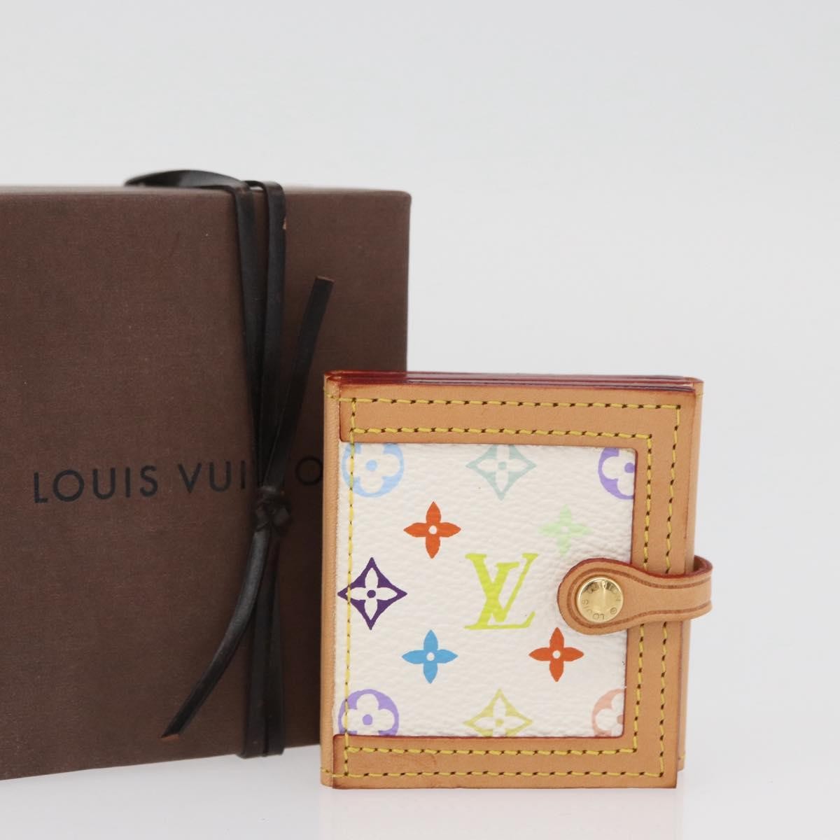 Louis Vuitton LOUIS VUITTON Multicolor Porto Photo 4 Vole Photo Case White M58005 Authentic BAZ610V Bag