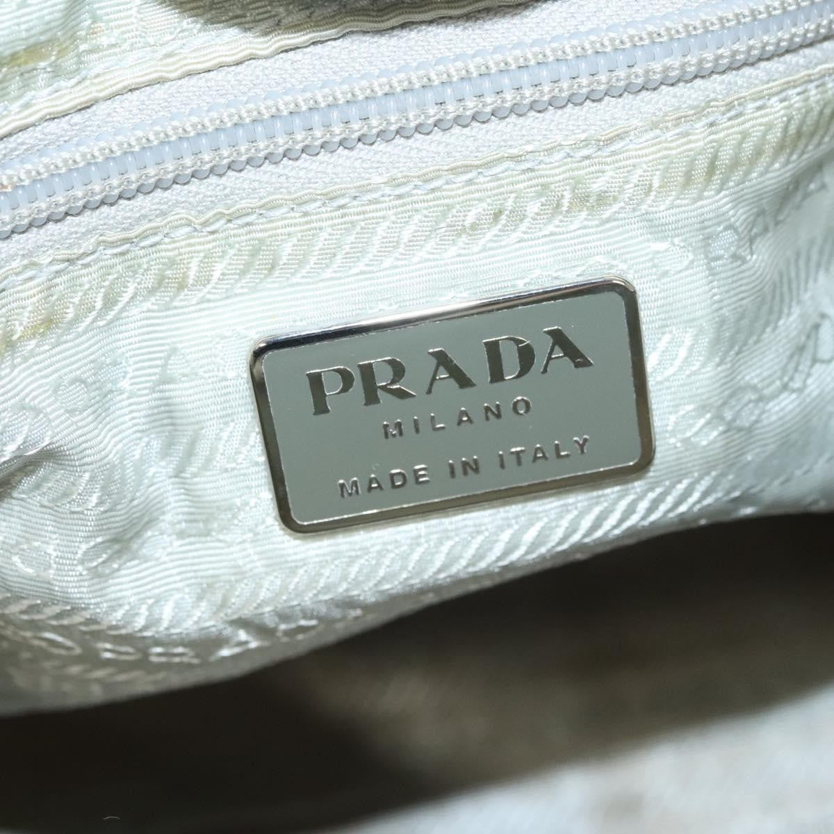 Prada PRADA Shoulder Bag Nylon Silver Gray Authentic 123869