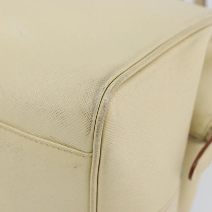 Prada PRADA Hand Bag Leather Beige Authentic BA8175