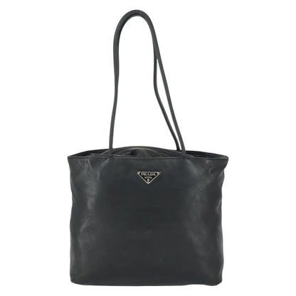 Prada PRADA Tote Bag Leather Black Authentic 165044