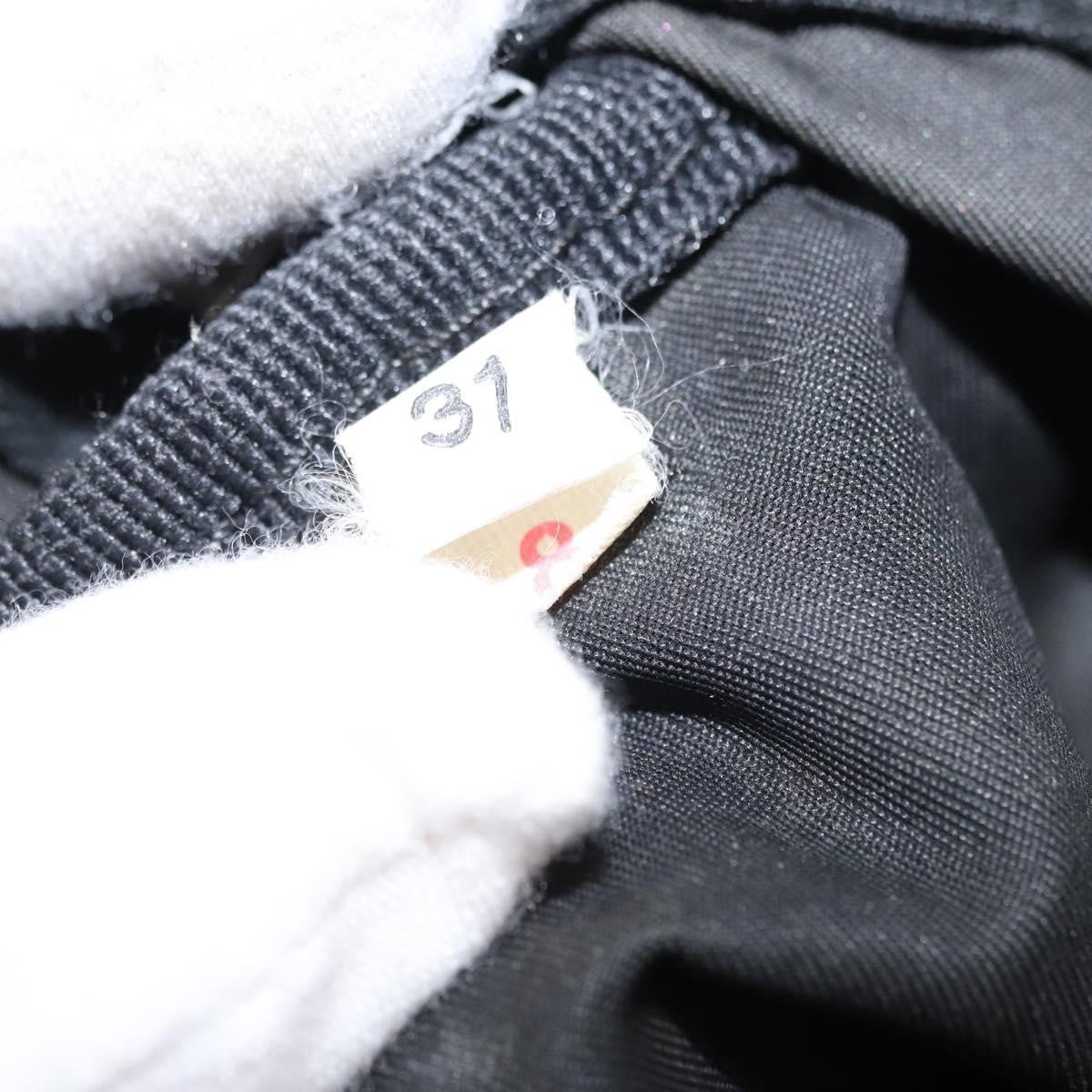 Prada PRADA Hand Bag Nylon Black Silver Authentic 153944