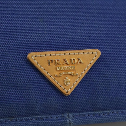 Prada PRADA Shoulder Bag Canvas Blue Authentic 111326