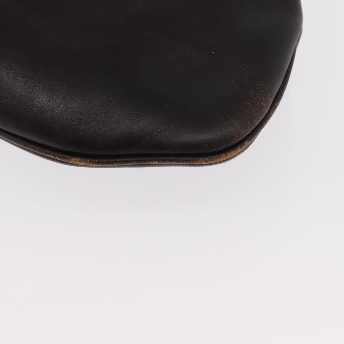 Gucci GUCCI Shoulder Bag Leather Brown 105374 Authentic 156795