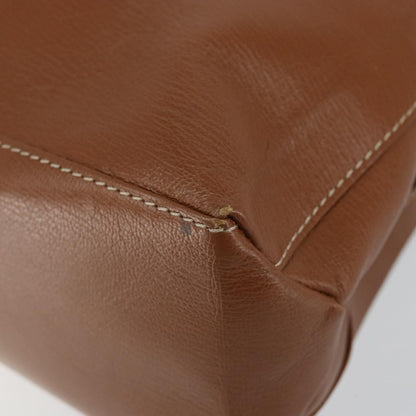 Loewe LOEWE Velazquez Hand Bag Suede Leather Brown Gold Authentic ep11077