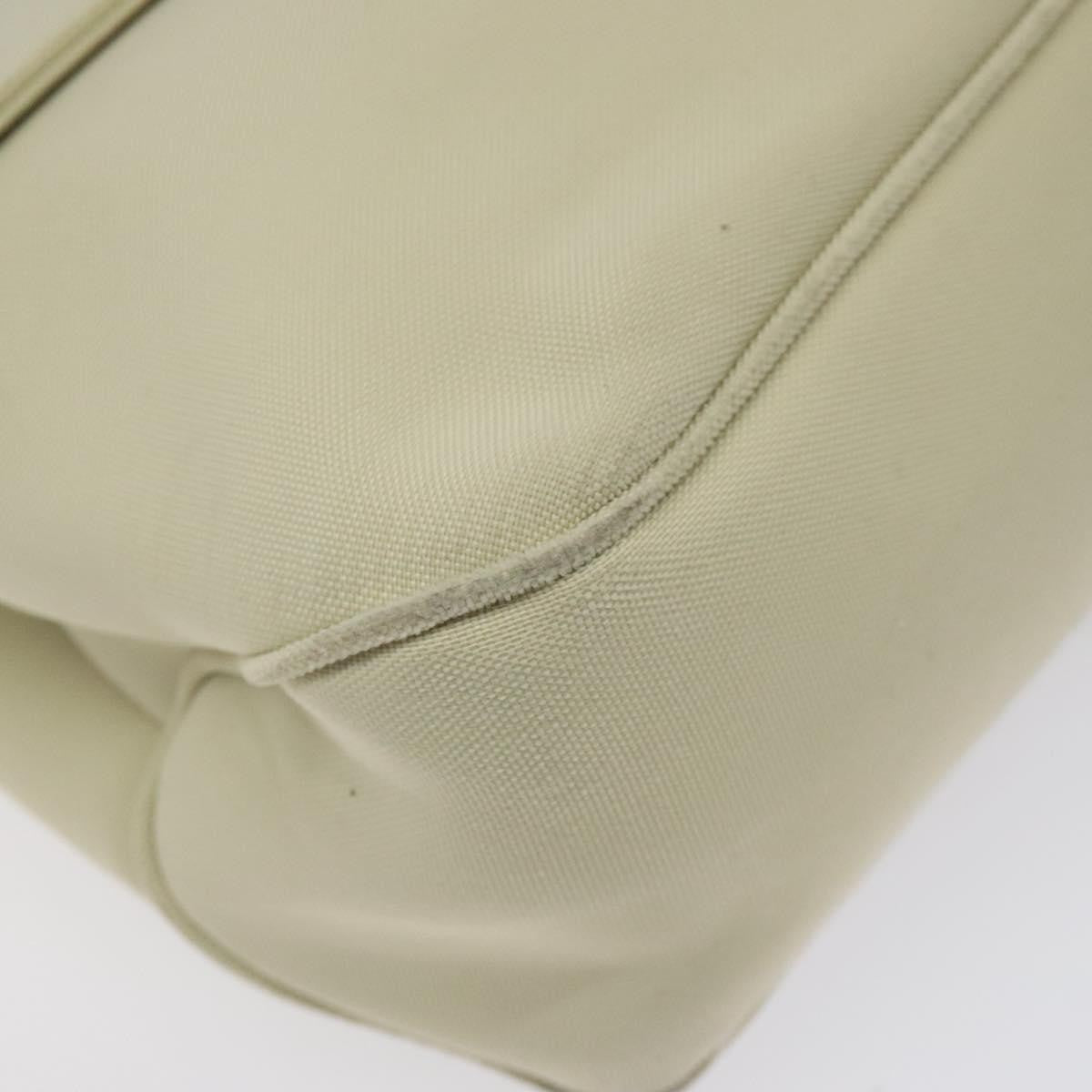 Salvatore Ferragamo Salvatore Ferragamo Gancini Shoulder Bag Canvas White Silver Authentic bs25930