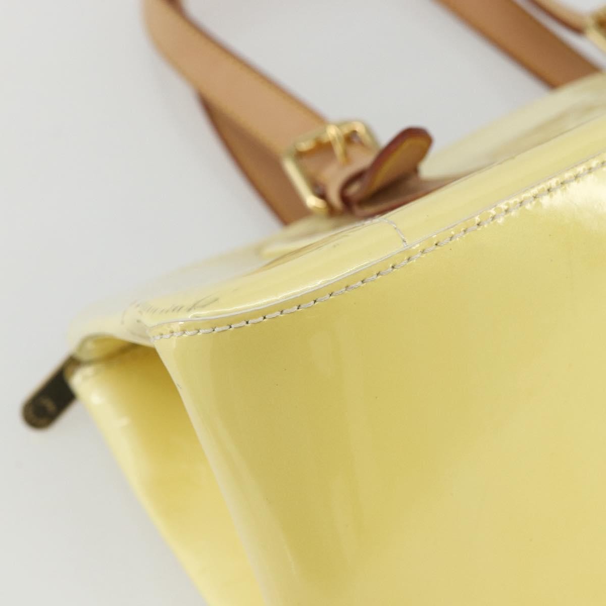 Louis Vuitton LOUIS VUITTON Monogram Vernis Rosewood Avenue Hand Bag Perle M93508 Authentic ka519