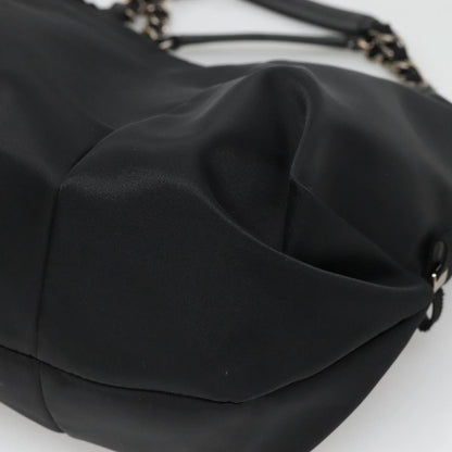 Salvatore Ferragamo Salvatore Ferragamo Chain Shoulder Bag Nylon Black Authentic 129646