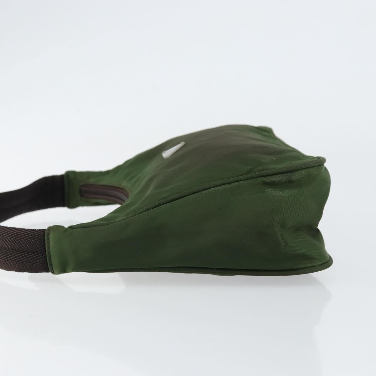 Prada PRADA Hand Bag Nylon Green Authentic 152801