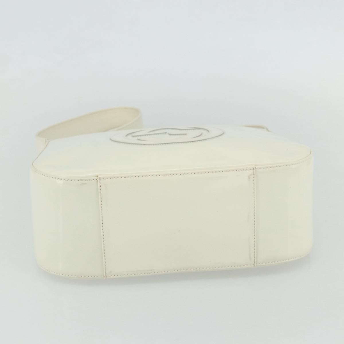 Gucci GUCCI Shoulder Bag Enamel White 001 1364 1703 Authentic ti3860