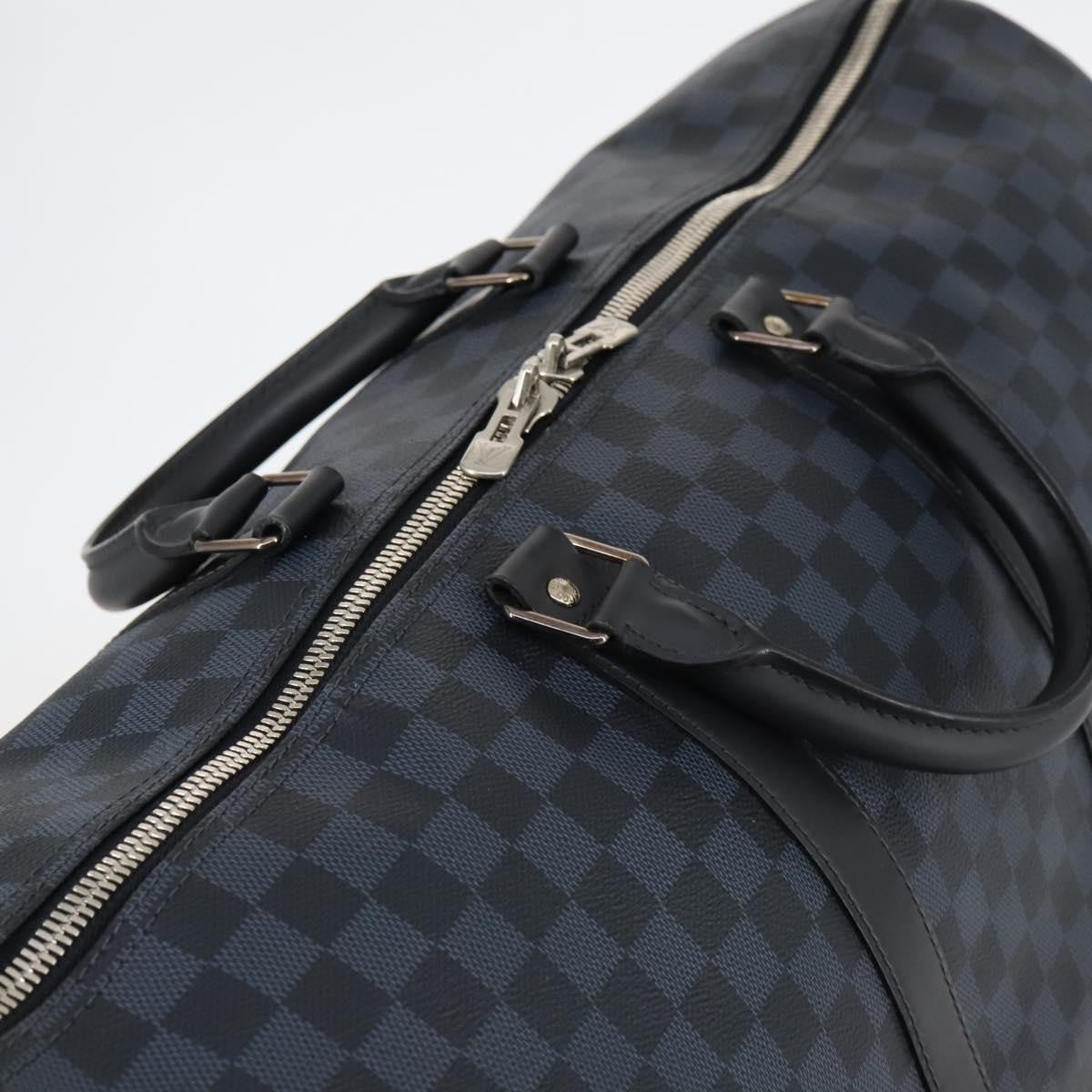 Louis Vuitton LOUIS VUITTON Damier Cobalt Keepall Bandouliere 55 Boston Bag N41356 Authentic 140505