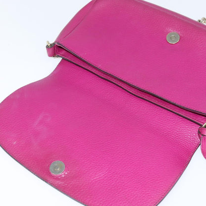 Gucci GUCCI Chain Soho Shoulder Bag Leather Pink Gold 336752 Authentic 150086