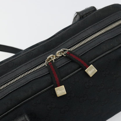 Gucci GUCCI GG Canvas Princi Hand Bag Black Gold 161720 Authentic 176928