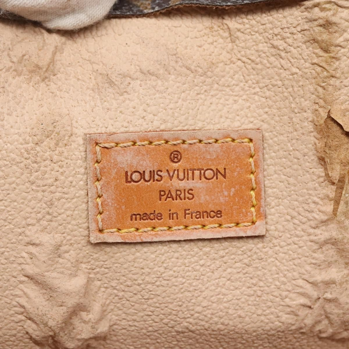 Louis Vuitton LOUIS VUITTON Monogram Sac Plat Hand Bag M51140 LV Authentic 132837