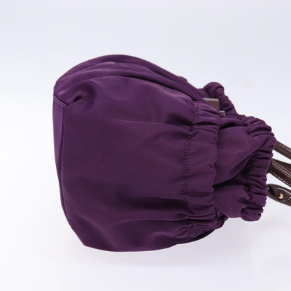 Salvatore Ferragamo Salvatore Ferragamo Vala Shoulder Bag Nylon Purple Gold Authentic 141527